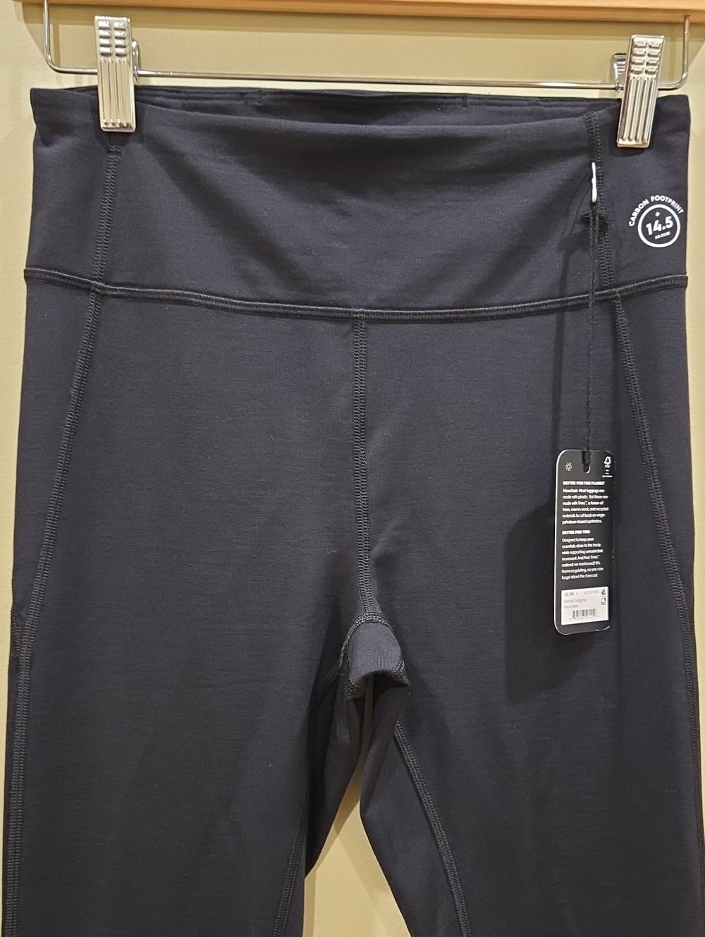 Allbirds Natural Leggings Black Size Small NWT Activewear Running Stretch - Picture 5 of 10
